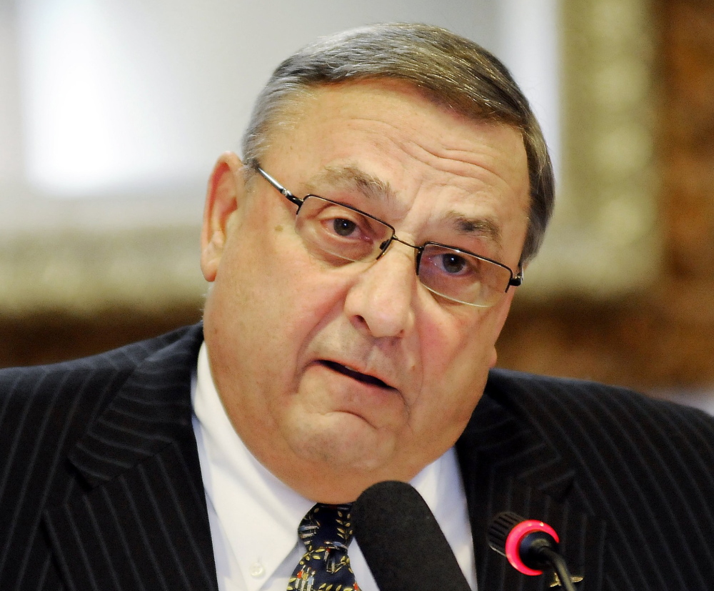 Republican Gov. Paul LePage