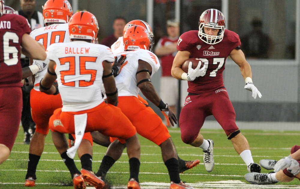 UMass freshman Andrew Libby has played in four games. He has shown his versatility by filling a variety of roles. “They’re still trying to figure out how best to use me,” he said.