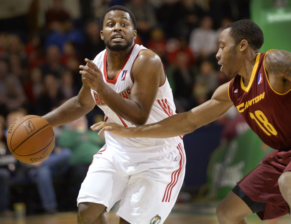 Though relatively small in stature, Red Claws guard Andre Stringer, left, is one of Maine’s best defenders and is on his way to becoming a fan favorite.