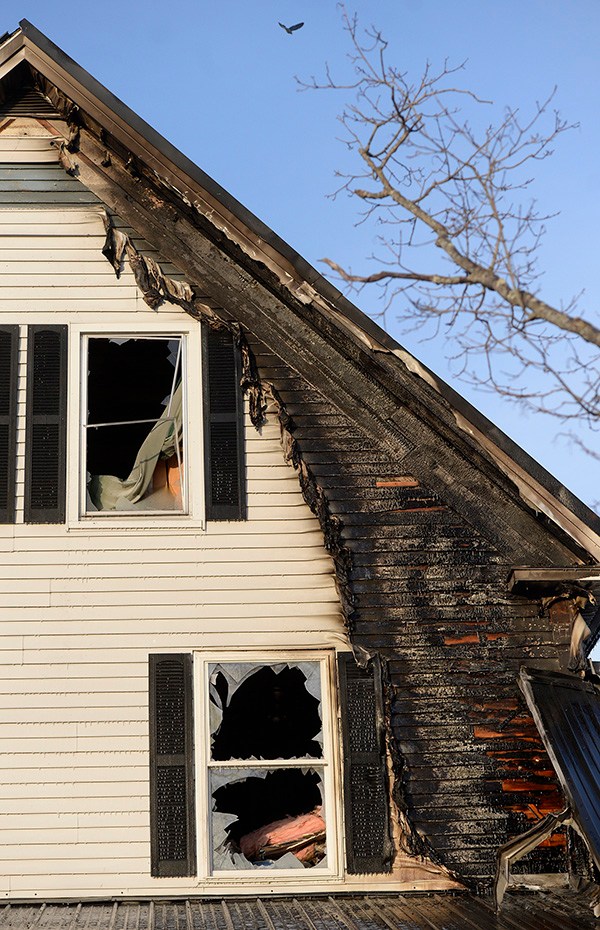 Waterboro Fire Chief Matt Bors said a large amount of personal belongings stored in the attic and a metal roof made the fire especially difficult to extinguish. Shawn Patrick Ouellette / Staff Photographer 