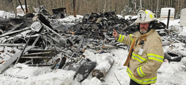 Whitefield Fire Chief Scott Higgins on Wednesday said he was told 8 to 10 people escaped the fire the day before at 452 Mills Road in Whitefield. 