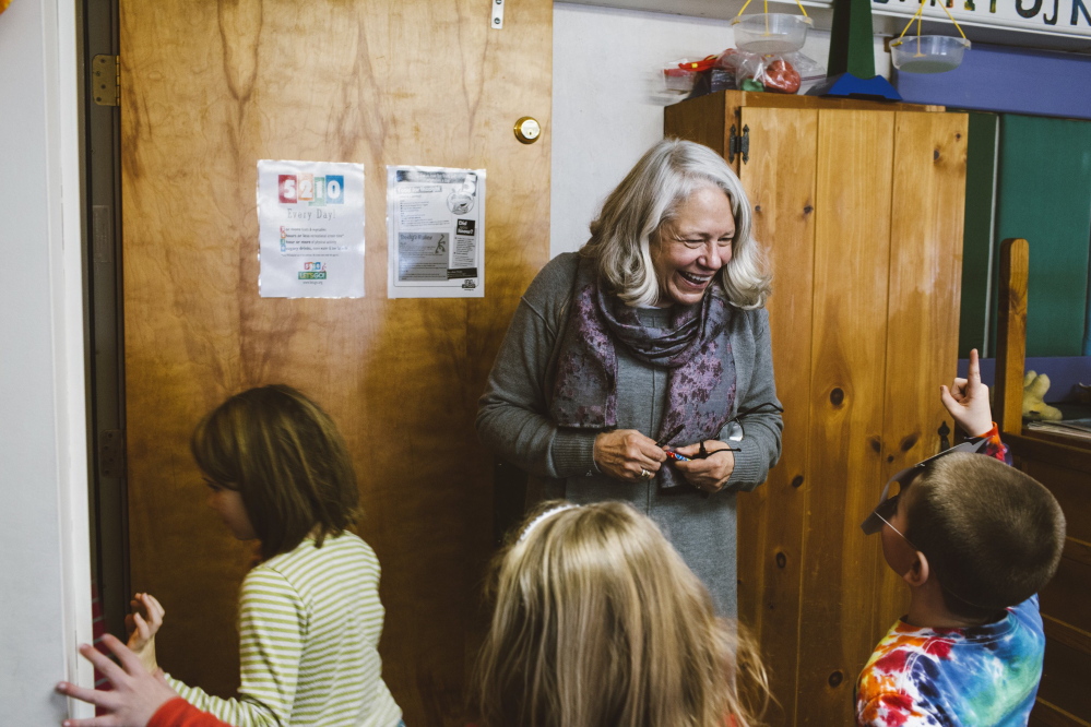 Nancie Atwell is one of 10 finalists for the Varkey GEMS Foundation Global Teacher Prize. If she wins the prize of $1 million, Atwell says every penny will go to her school the Center for Teaching and Learning. Whitney Hayward/Staff Photographer