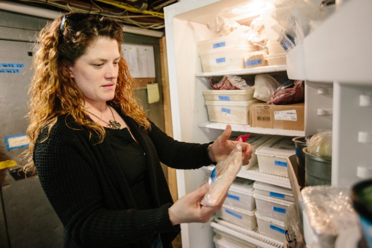 “There’s some really beautiful local meat product in there that we can’t use,” says Ashley Shane, general manager of Duckfat restaurant on Middle Street in Portland. The meat, vacuum-sealed in a process that city health officials deem high-risk, must be tested for safety or thrown away.