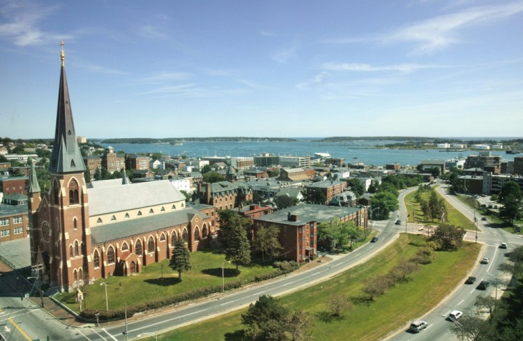 Franklin Street is a four-lane divided street that runs across the city from Interstate 295 to Portland Harbor. It serves as a major traffic arterial in and out of the city.