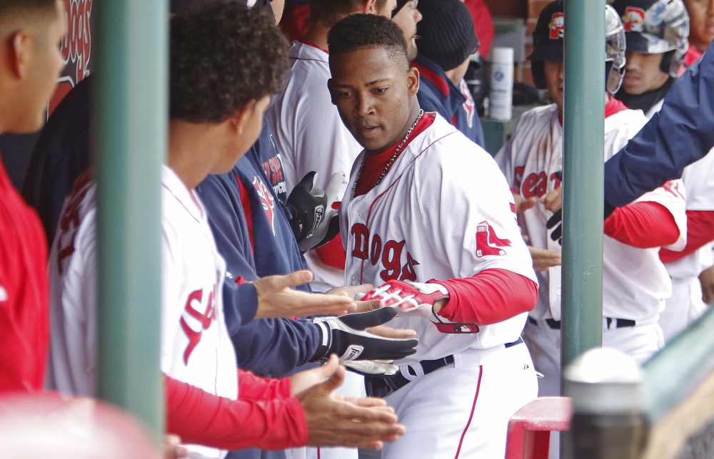 Keury De La Cruz started his season in an oh-so-perfect manner, hitting a three-run homer for the Sea Dogs in the first inning of the first game. Portland split a doubleheader.