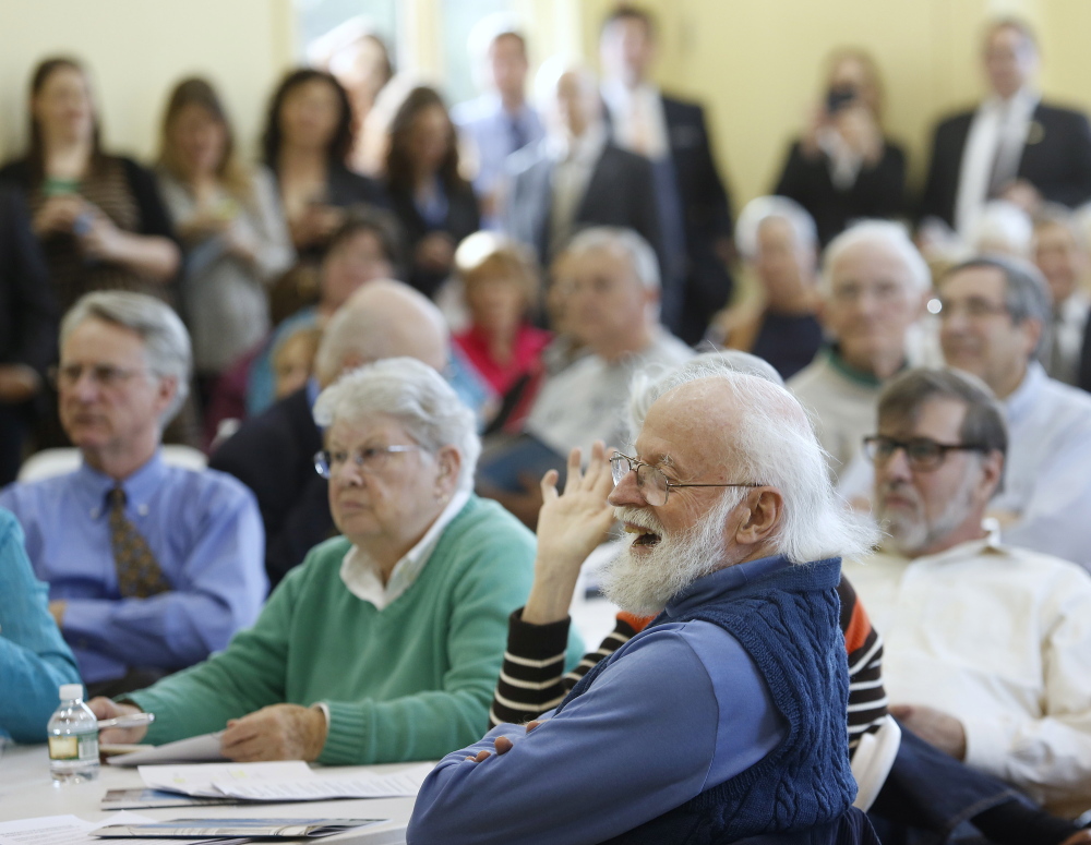 About 150 people attended an informational hearing Tuesday night on the Democrats’ counterproposal to Gov. Paul LePage’s tax reform plan at Camp Ketcha in Scarborough. READ MORE INSIDE, B3