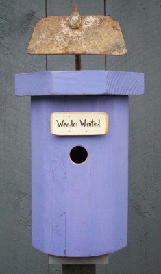 Tony DiPietro uses recycled materials – including old tools – to make the birdhouses he sells. Courtesy photo