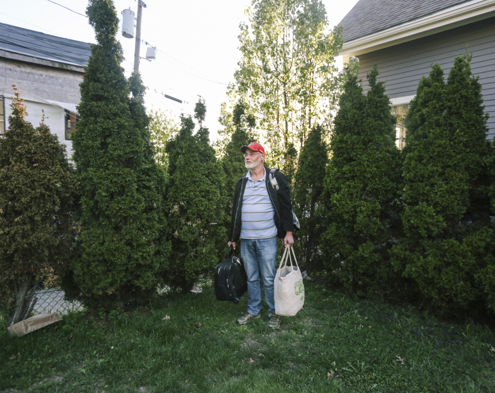 Gary Lee, 50, received drug and alcohol treatment in Bangor, after which a crisis clinic bought him a ticket to Portland. "They shipped me down here because they know (Portland doesn’t) turn anyone away," he says. Whitney Hayward/Staff Photographer