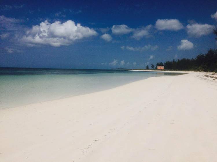 A beach at Spanish Wells, where Sally's boat is undergoing needed maintenance work. Sally Gardiner-Smith photo