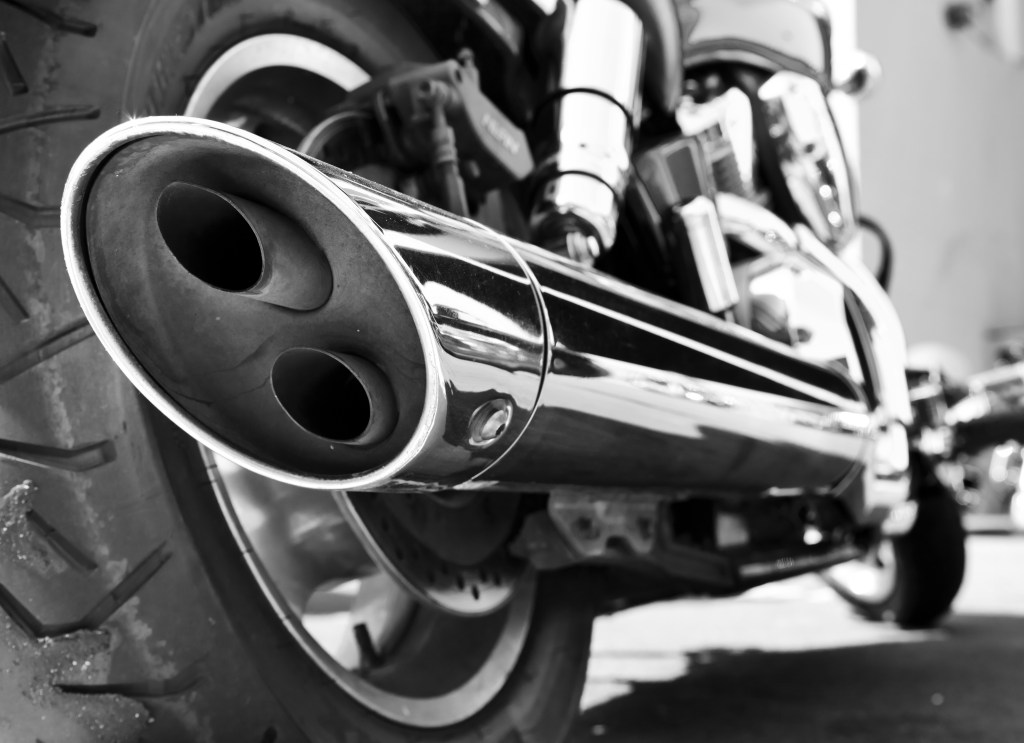 Portland's acting police chief says officers can easily tell whether a muffler is legal by looking at it or listening to it. Shutterstock photo