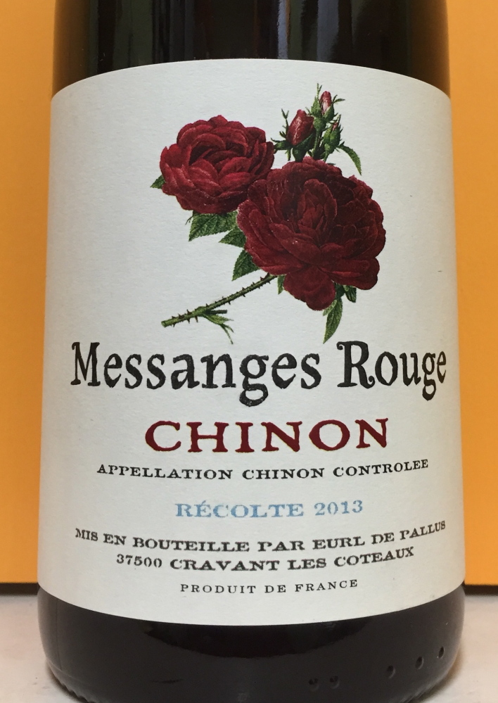The approachable Eurl de Pallus Messanges Rouge Chinon 2013 is direct and charming.