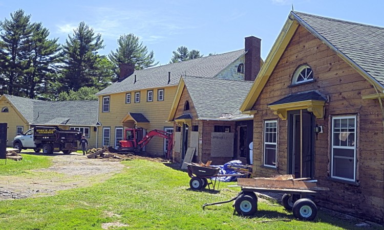 Construction continues at the former Elizabeth Arden estate in Mount Vernon and Rome, which is being renovated for the Travis Mills Foundation.