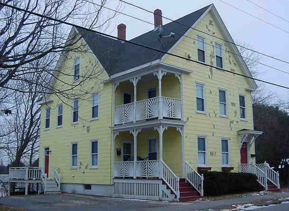 The apartment building at 158-160 Brackett St. in Westbrook was condemned for safety violations in June, leaving 23 people homeless.
City of Westbrook photo