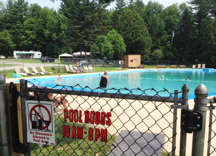 The pool at Yogi Bear’s Jellystone Park at Yonder Hill in Madison is seen Friday. Photo by Michael G. Seamans / Staff Photographer