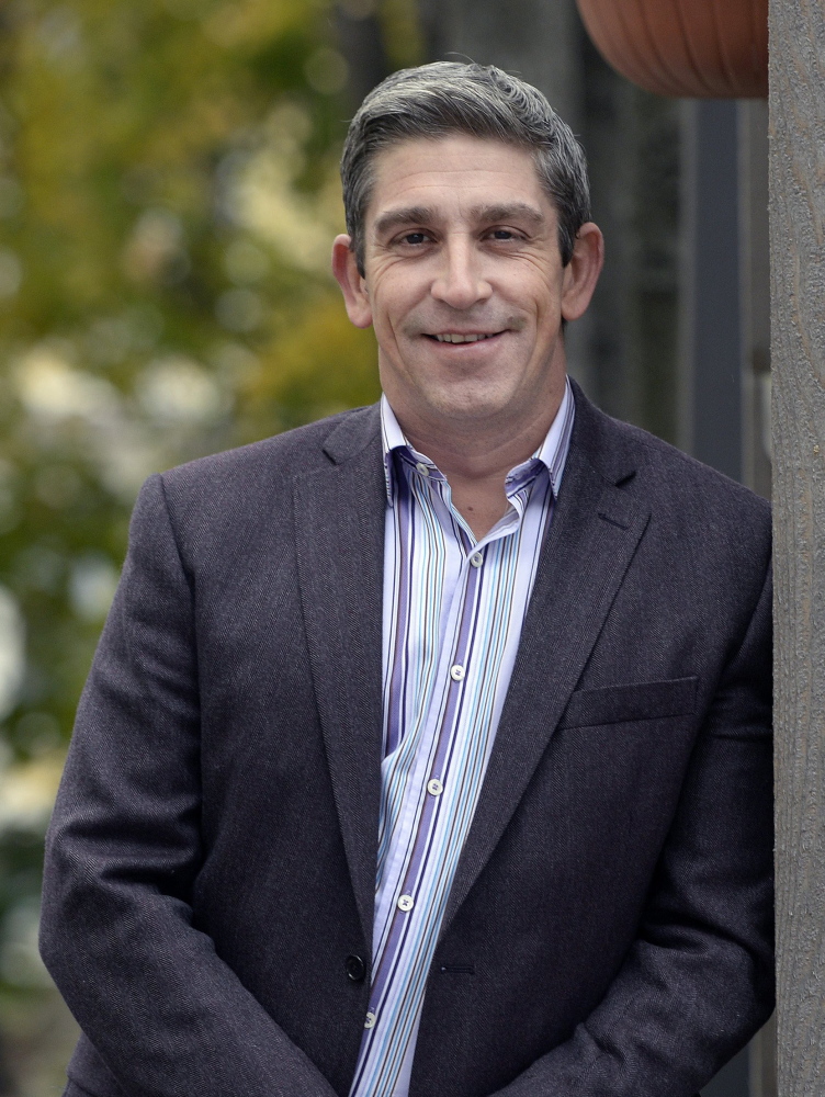 PORTLAND, ME - NOVEMBER 5: Richard Blanco, a Bethel resident who has written a memoir called The Prince of Los Cocuyos in Portland Thursday, November 6, 2014. (Photo by Shawn Patrick Ouellette/Staff Photographer)