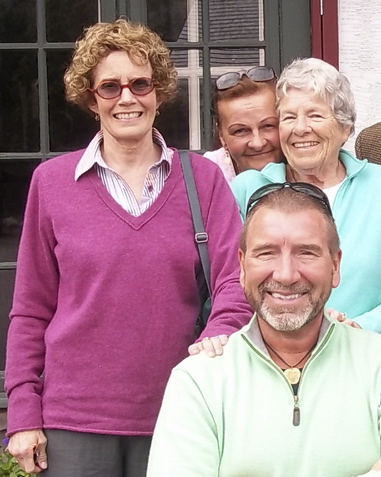 Jane Smith, from left, Liliana Kostina, Jean McMullan and Valery Kostin attend a gathering in Camden in 2011. The Samantha Smith Foundation was formally  shut down last year.