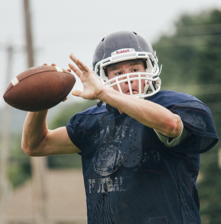 Bailey Sawyer of Westbrook, on quarterback camps: “Everything you need to be a successful quarterback, they teach you.”