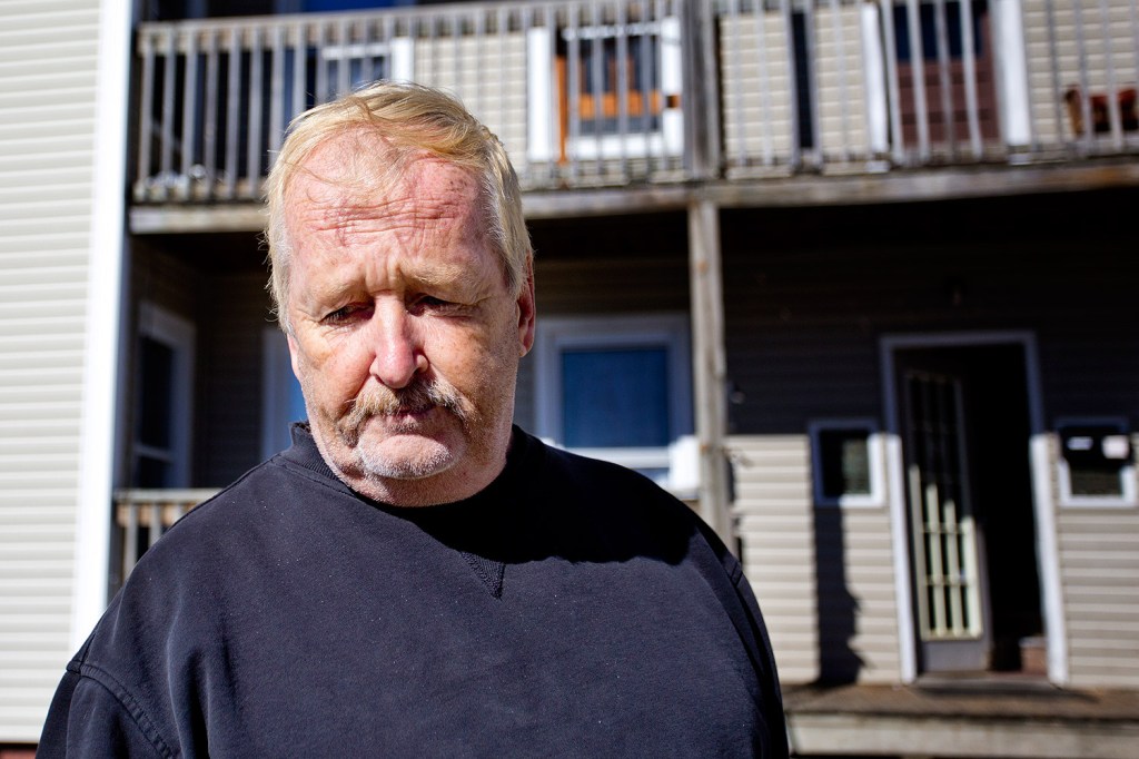 Joe Dunne, the Lewiston landlord who posted two signs on buildings he owns to criticize mayoral candidate Ben Chin, said Friday in a newspaper ad, "I designed the signs ONLY to be critical of his policies and tactics, not his race."
Gabe Souza/Staff Photographer