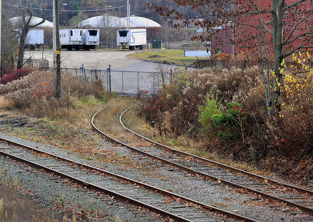 A stretch of the former St. Lawrence & Atlantic Railroad that leads to the B&M plant in Portland. It could become part of a trail system alongside the tracks.
