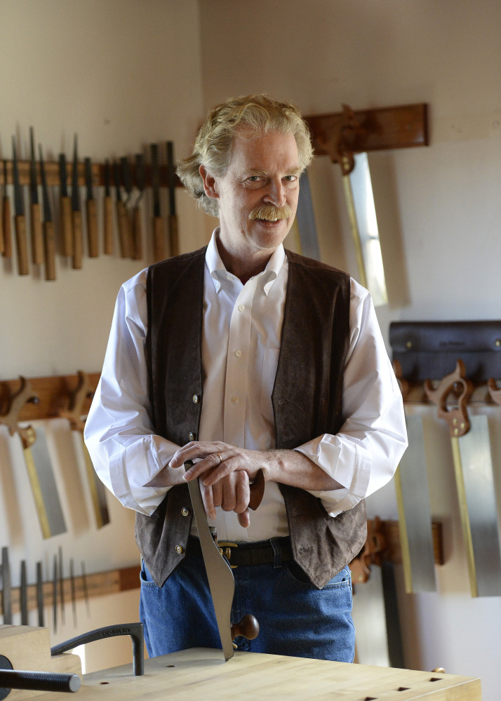 Thomas Lie-Nielsen of Lie-Nielsen tools in Warren.
Shawn Patrick Ouellette/Staff Photographer