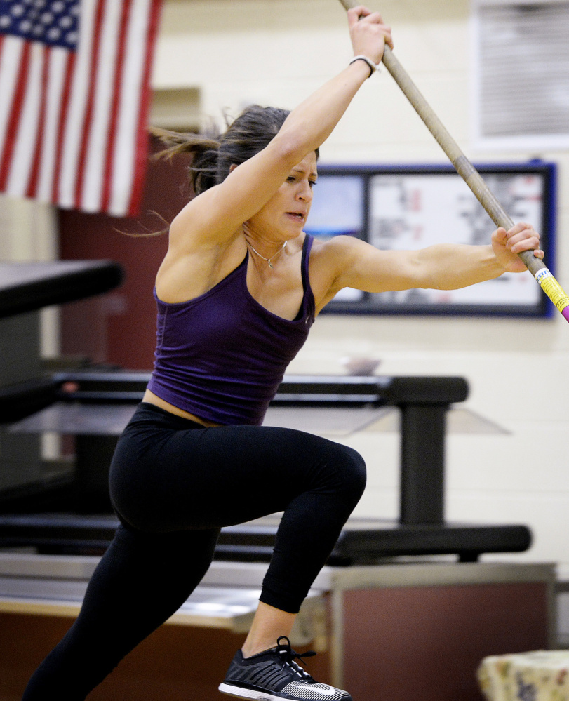 Alyssa Coyne of Greely has had much success as a thrower and vaulter in her high school career. She is a three-time state champ in the events and always has a mission to improve.