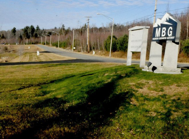 A proposed 4-megawatt solar farm could be built in the wooded area at right at the Madison Business Gateway park.