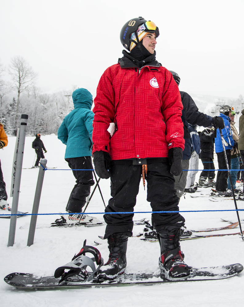 University of Maine student Sergey Terrio finds Saddleback’s atmosphere “homey,” but still appreciates Sugarloaf’s terrain.