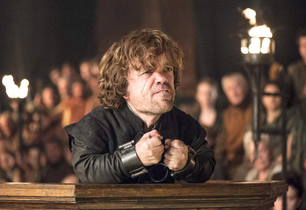 Peter Dinklage appears in “Game of Thrones.” 