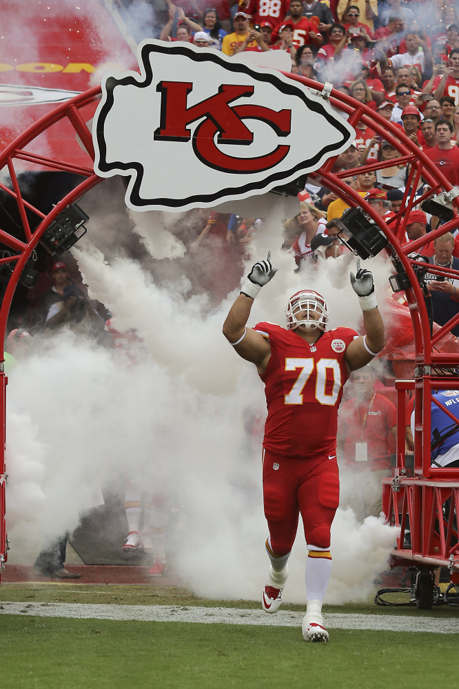 At 6-3, 305 pounds, the Chiefs’ Mike DeVito is regarded as among the strongest players in the NFL, and it all started at UMaine.