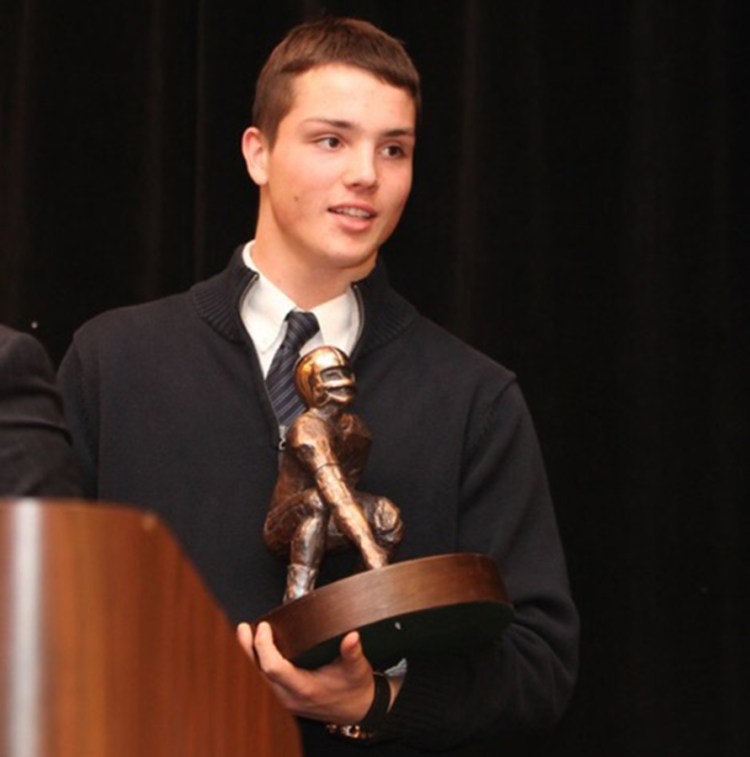 Joe Esposito of Portland High School is the 2015 Fitzpatrick Award winner. Jill Brady/Staff Photographer