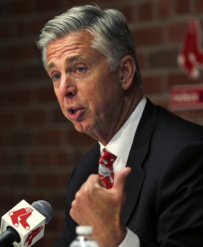 Red Sox President of Baseball Operations Dave Dombrowski was in New York Thursday night with Yankees GM Brian Cashman at a benefit for the charitable foundations of both teams.