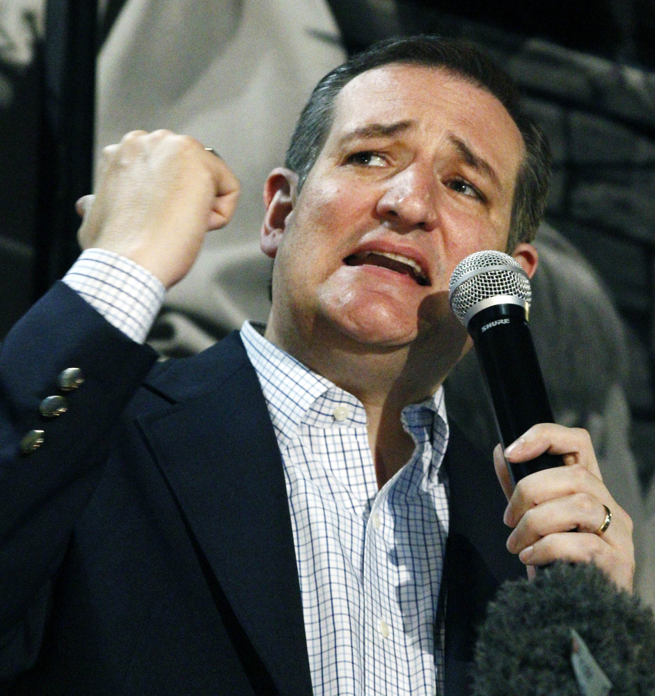 Sen. Ted Cruz campaigns in Florence, Miss., before that state’s primary Tuesday.