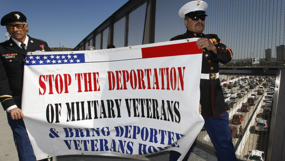 Former Army Sgt. Valente Valenzuela and former Marine Lance Cpl. Manuel Valenzuela were deported after serving three years.