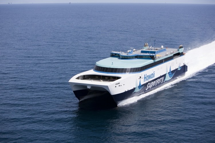 The USNS Puerto Rico during sea trials in 2007.  (Wikipedia photo)