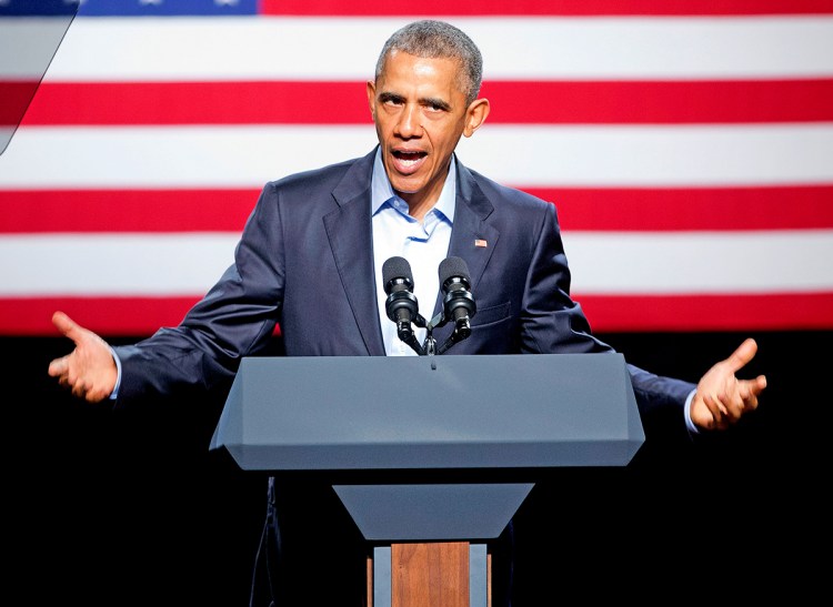 President Obama speaking at a Democratic National Committee fundraiser in Dallas, Saturday: "For years, we've been told we should be angry about America, and say that the reason that America is in decline is because of 'those' people." The Associated Press