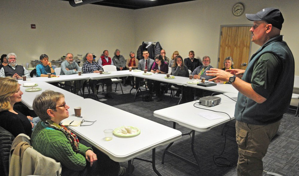 Winthrop Ambulance Chief John Dovinsky told a Winthrop Lakes Chamber breakfast meeting on Thursday that "heroin is a drug that we're seeing everywhere."