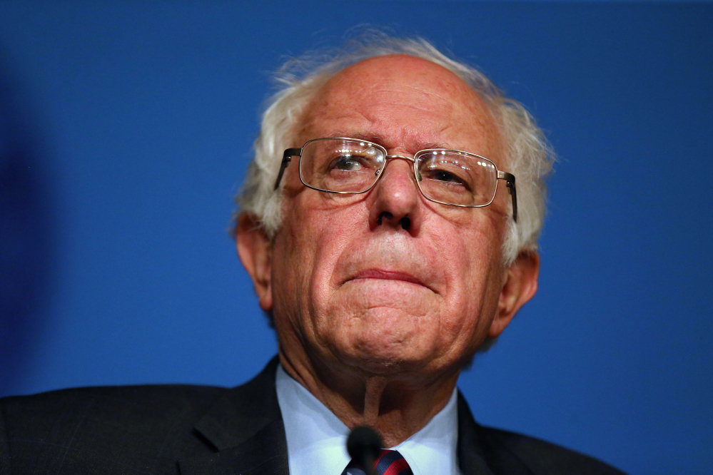 Democratic presidential candidate Sen. Bernie Sanders, I-Vt., speaks during American Federation of Labor and Congress of Industrial Organizations convention in Philadelphia Thursday.