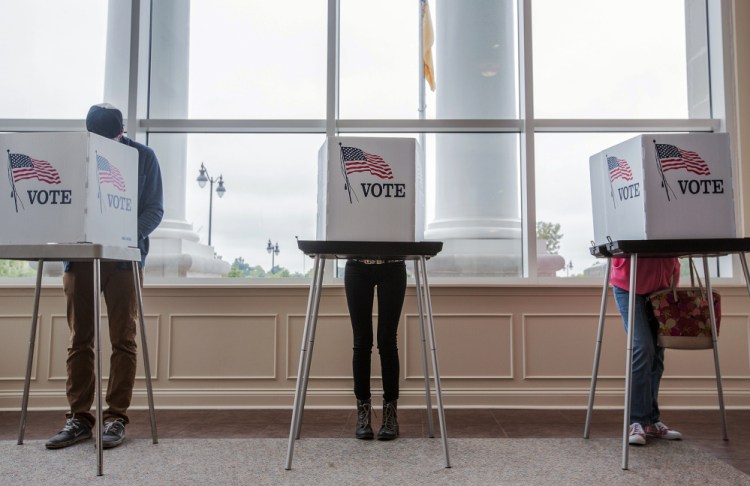 Residents vote Tuesday in Paducah, Ky., as the state holds its Democratic presidential primary between Hillary Clinton and Bernie Sanders. Kentucky's Republicans met in March for their presidential caucus, which was won by Donald Trump.