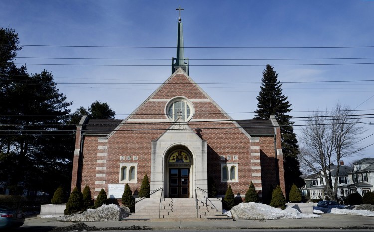 The site of St. John the Evangelist Church in South Portland could be redeveloped for a combination of housing and retail space.