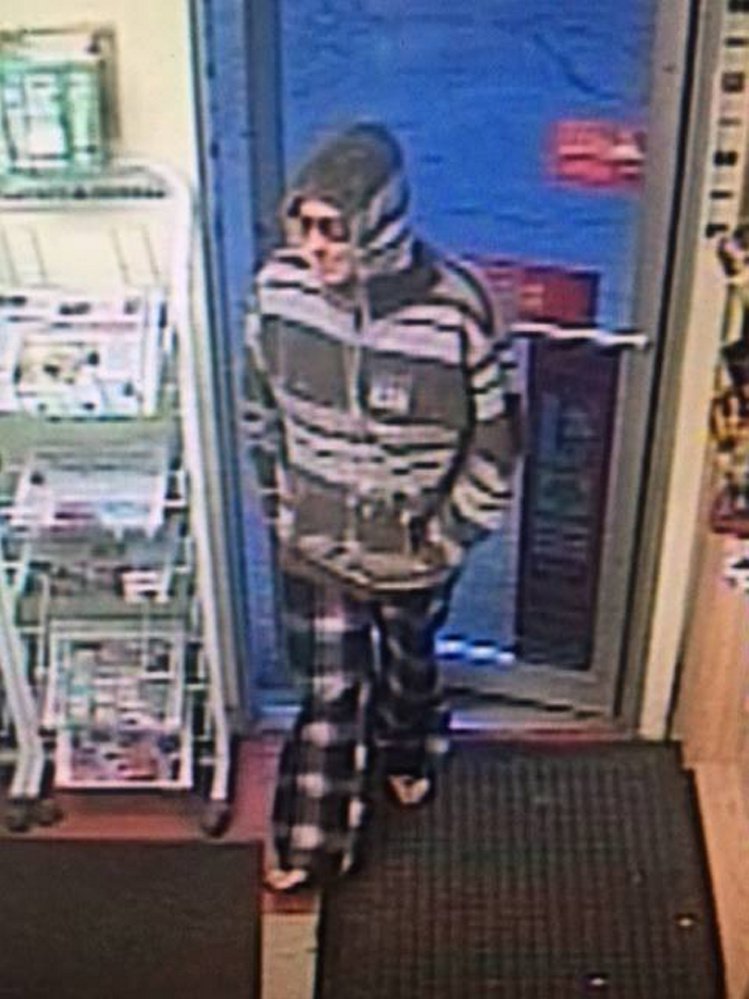 Police are looking for this person in connection with a 5 a.m. robbery at the Big Apple store on Stone Street. 