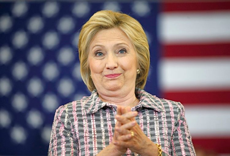 Democratic presidential candidate Hillary Clinton appears at a rally at Sacramento City College, Sunday in Sacramento, Calif. She won all seven delegates available in the U.S. Virgin Islands and at least 33 of the 60 delegates available in Puerto Rico. She beat Vermont Sen. Bernie Sanders there by roughly 61 percent to 39 percent. The Associated Press