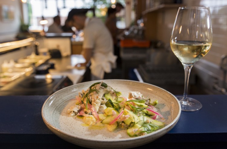 Marinated bluefish at Drifters Wife in Portland. It will move into a larger space on Washington Avenue in Portland.