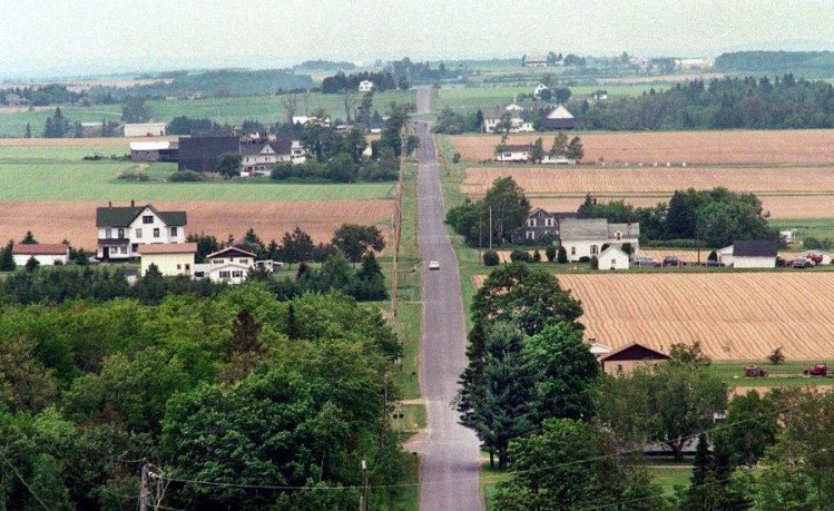 Potato farms in Presque Isle.