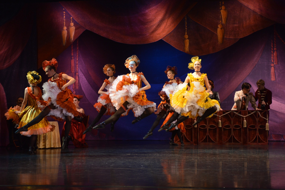 Maine State Ballet dancers perform the dance for which "Can-Can Parisien" is named.
Photo by CC Church