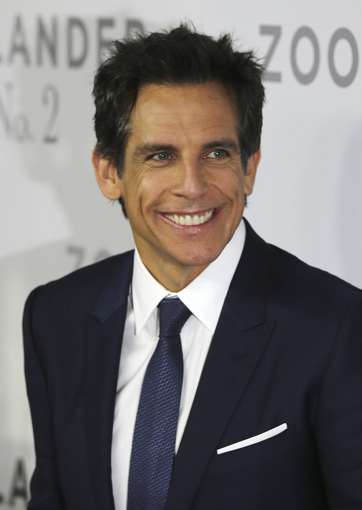 Above photo: Ben Stiller and Alek Wek, in left photo,, delivered a petition to the United Nations on Friday.