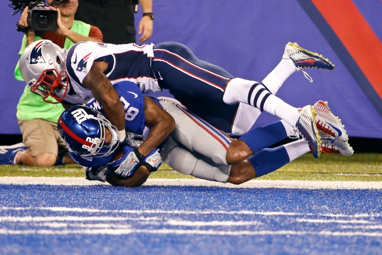 New England's defense will need to keep Arizona out of the end zone Sunday night as the Patriots' offense will be without Tom Brady.   Associated Press/Kathy Willens