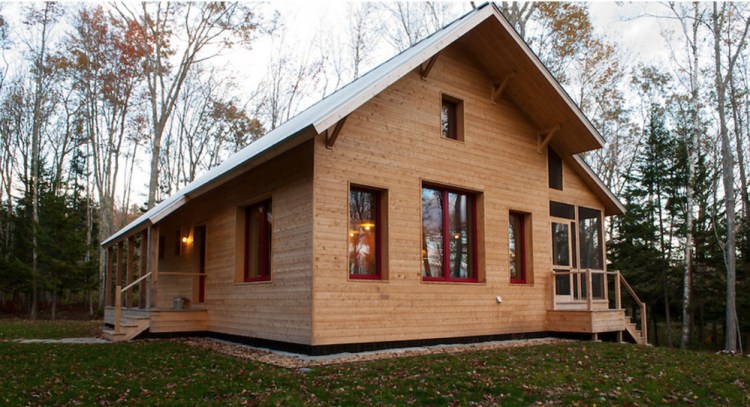 George Penniman's Ecocor-built house in Harpswell.