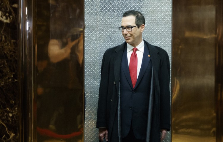 Steven Mnuchin, Donald Trump's nominee for treasury secretary, said that in Trump's economic plan, “There will be a big tax cut for the middle class.”