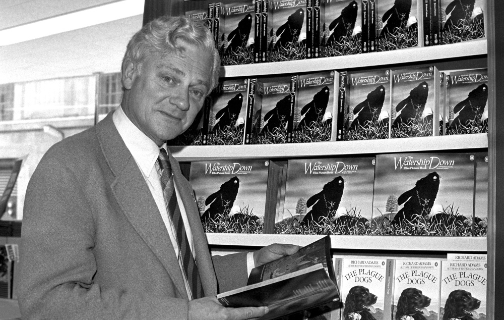 Richard Adams, shown in 1978, has died at 96. 
(PA Photo via AP)