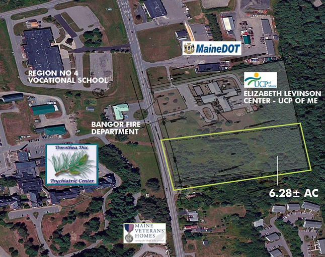 Site of proposed psychiatric center in Bangor.